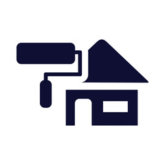 Obraz premium house, home, painting , brush, roll brush, painting brush , house painting icon