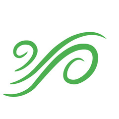 Obraz premium Flourism Swirl Vector