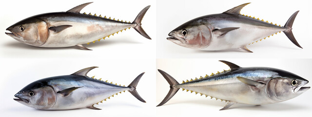 tuna, fish, isolated, food, fresh, white, raw, seafood, fishing, sea, animal, mackerel, fin, healthy, bream, catch, freshwater, silver, nature, white background, tail, trout, carp, river, water, head
