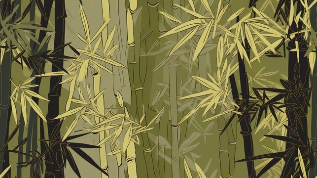 Bamboo Pattern © Emojibb.Family