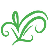 Obraz premium Flourism Swirl Element