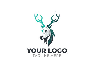 Deer Head Logo Vector for Elegant Branding