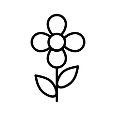 Fototapeta premium Flower vector icon flat illustration on white background..eps
