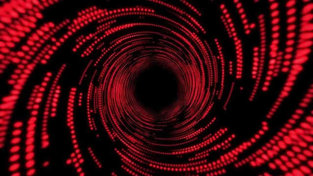 Abstract red hypnotic spiral animation.