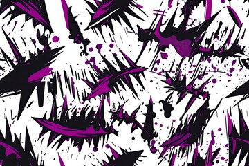 Obraz premium black and purple paint splatter pattern. Generative AI