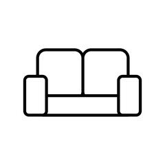 Sofa vector icon flat illustration on white background..eps