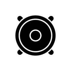 Speaker vector icon flat illustration on white background 