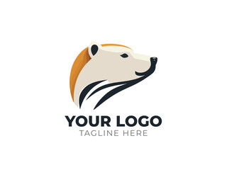 Polar Bear Head Logo Vector