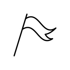 Fototapeta premium Flag vector icon flat illustration on white background..eps