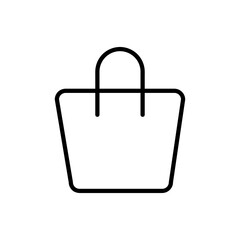 Shopping bag vector icon flat illustration on white background..eps