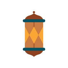 Islamic Ramadan Lantern Flat Illustration