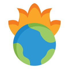 Global Warming Icon