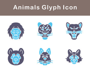 Animals Vector Icon Set