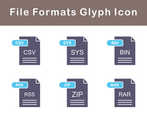 File Formats Vector Icon Set