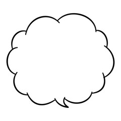 雲形のふきだし（単品）