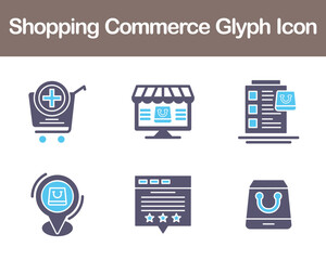 Shopping Commerce Vector Icon Set