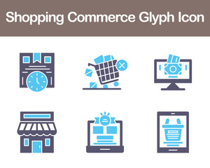 Shopping Commerce Vector Icon Set