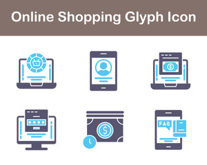 Online Shopping Vector Icon Set