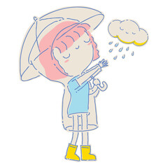 Woman fill color illustration