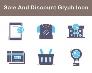 Sale And Discount Vector Icon Set