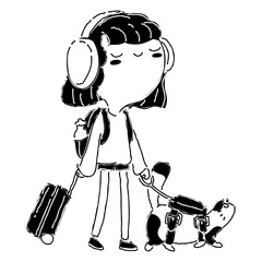 Woman Glyph illustration