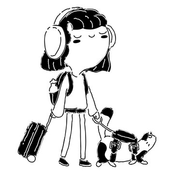 Woman Glyph illustration