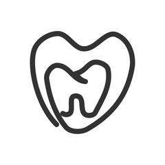 dental logo template Icon Illustration Brand Identity. Isolated and flat illustration. Vector graphic