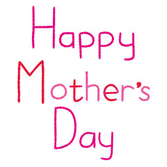 Handwritten character “Happy Mother’s Day” PNG