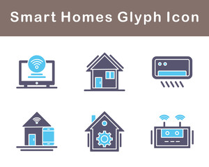 Smart Homes Vector Icon Set