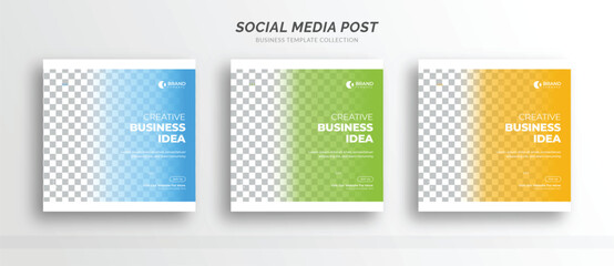 Digital business marketing social media post banner template