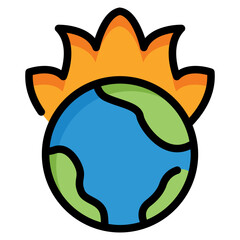 Global Warming Icon