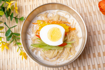 cold bean-soup noodles ( Kongguksu ) - Korea Food