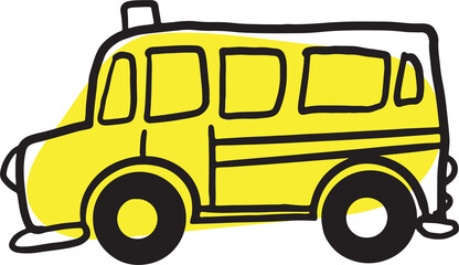 The School icon drawing image for education or kid concept