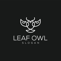 Healthy wellness Owl Logo template