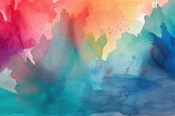 vibrant painting with a watercolor medium. Generative AI