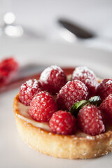 raspberry tart vertical
