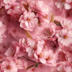 Cherry Blossom Photorealistic Digital Paper, cherry-blossom, seamless pattern