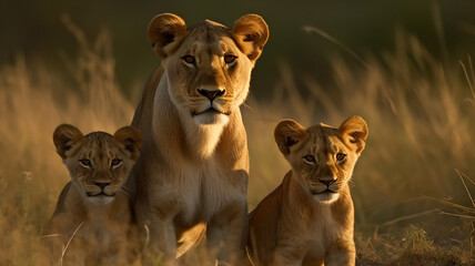 La fierté de la lionne : protéger ses petits