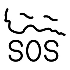 sos line icon