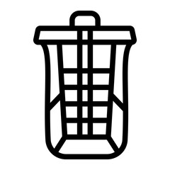 backpack line icon