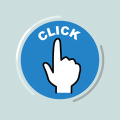 クリックの指アイコン