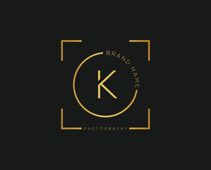 K  letter-photography-and-camera-short-logo-design
