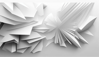 modern white paper background abstract illustration. Generative AI