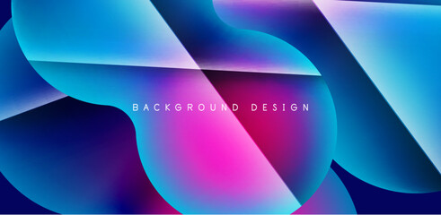 Colorful circle abstract background. Template for wallpaper, banner, presentation, background