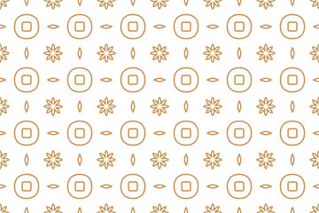 Seamless pattern design for wrapping paper, wallpaper, fabric, decorating and backdrop. Vector Illustration of geometry line art.