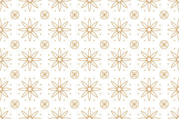 Abstract ornte vector in seamless pattern. Perfect for fashion, textile design, fabric, wallpaper, wrapping paper and home decor.