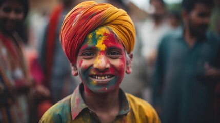 Obraz na płótnie Canvas Bhangra Beats and Sweet Treats: Happy Vaisakhi Celebration in India, GENERATIVE AI