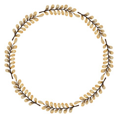 Floral wreath watercolor