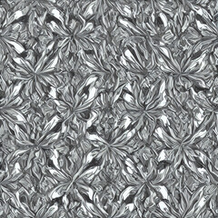 black and white floral pattern