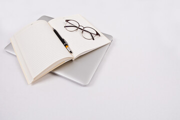 Laptops, glasses, etc. are taking a break